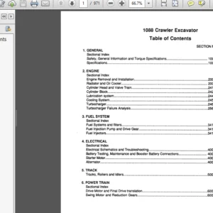 Case 1088 Crawler Excavator Service Workshop Repair Manual - PDF DOWNLOAD