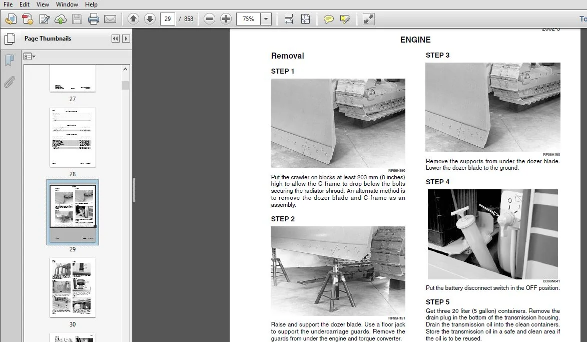 Case 1150H Crawler Service Repair Manual (7-16200) Case 1150H - PDF Download - Image 3