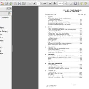 Case 1187 1187B Feller Buncher Service Repair Manual - PDF DOWNLOAD