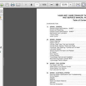 Case 1450B and 1455B crawler Service Repair Manual - PDF DOWNLOAD
