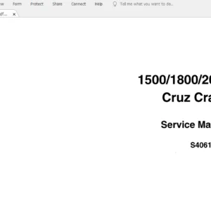 Case 1500 1800 2000 Cruz Crane Service Manual S406169M3 - PDF DOWNLOAD