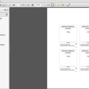 Case 170B Excavator Service Repair Manual (8-44600R0) Case 170B - PDF Download