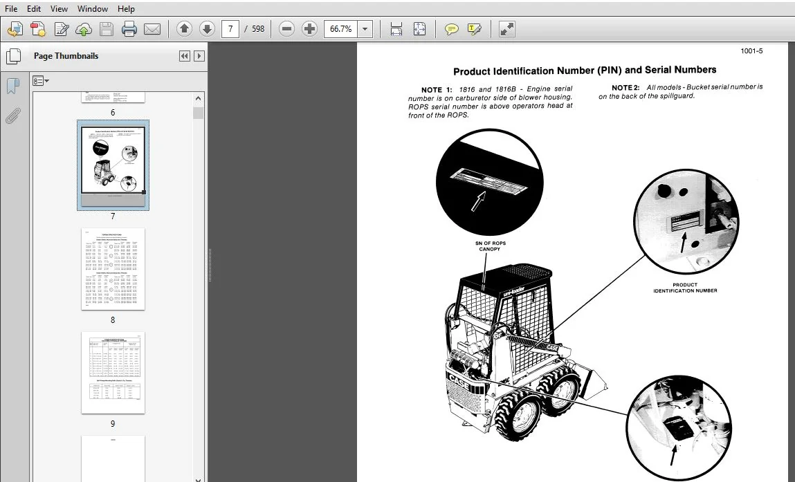 Case 1816, 1816B, & 1816C Uni-Loaders Service Repair Manual Case 1816, 1816B, & 1816C - PDF Download - Image 4
