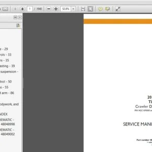 Case 2050M Tier 2 Crawler Dozer Service Manual (48048572) - PDF Download