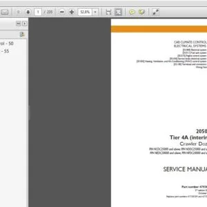 Case 2050M Tier 4A (interim) Crawler Dozer Service Repair Manual Case 2050M - PDF Download