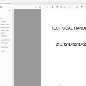 Case 21D/121D/221D/321D Technical Handbook (9-93150) - PDF Download