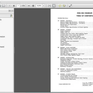 Case 310G-350 Crawler Service Repair Manual (9-99774R0) Case 310G-350 - PDF Download