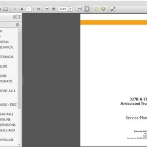 Case 327B & 330B Articulated Trucks Service Repair Manual (84187913) Case 327B & 330B - PDF DOWNLOAD