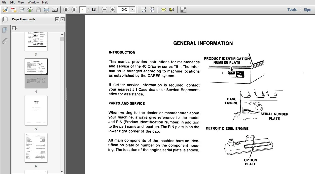 Case 40 Crawler Series E Service Repair Manual (8-38230R0) Case 40 Crawler - PDF Download - Image 3