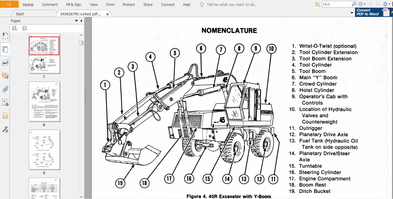 Case 45 Cruz-Air Excavator Service Repair Manual (S406267M1) Case 45 - PDF Download - Image 2