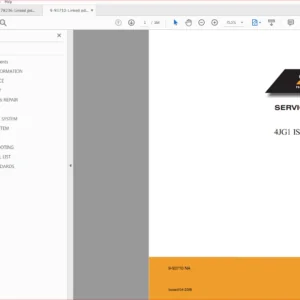 Case 4JGI ISUZU Engine Service Manual (9-93710) Case 4JGI ISUZU - PDF Download