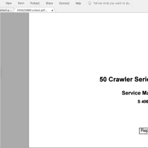 Case 50 Crawler Series D Service Manual S-406236M2 - PDF DOWNLOAD