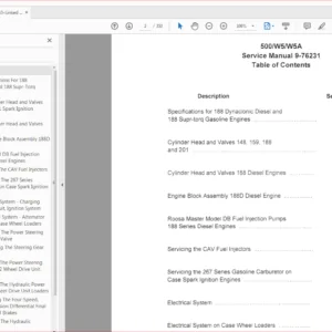 Case 500,W5,W5A Loader Service Manual (9-76231R0) Case 500,W5,W5A Loader - PDF Download
