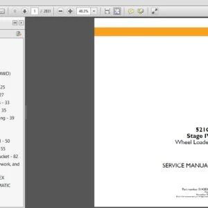 Case 521G Stage IV Wheel Loader Service Repair Manual (51428203) Case 521G Stage IV - PDF Download