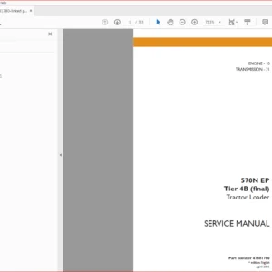 Case 570N EP Tier 4B (final) Tractor Loader Service Manual Case 570N EP - PDF Download