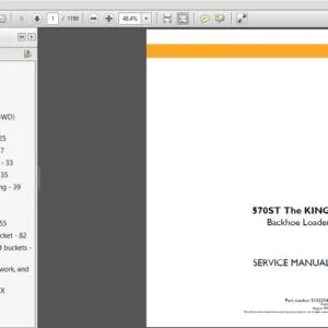 Case 570ST The KING Backhoe Loader Service Repair Manual (51523349) Case 570ST - PDF DOWNLOAD