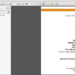 Case 580N 580SN WT 580SN 590SN Tier 4B (final) Tractor Loader Backhoe Service Manual - PDF Download