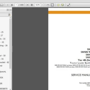 Case 580N 580SN WT 580SN 590SN Tier 4B (final) Tractor Loader Backhoe Service Repair Manual  (48194558) - PDF Download