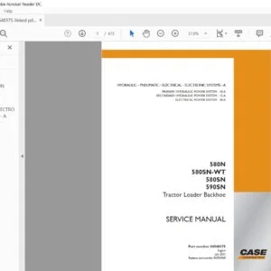 Case 580N 580SN-WT 580SN 590SN Tractor Loader Backhoe Service Manual - PDF Download