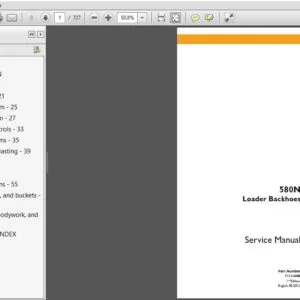 Case 580N Backhoe Loader Service Repair Manual (71114480) Case 580N - PDF Download