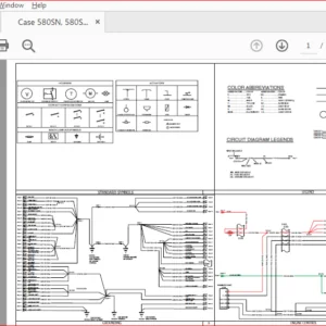 Case 580SN, 580SN-WT & 590SN SPS/PS Transmission Electrical Schematic Manual (84470420) - PDF Download