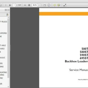 Case 580T 580ST 590ST 695ST Backhoe Loaders Service Repair Manual (84581914) Case 580T 580ST 590ST  - PDF DOWNLOAD