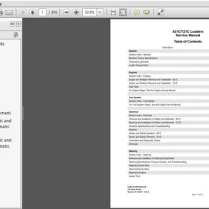 Case 621C 721C Loader Service Repair Manual 7-12073R0 PDF