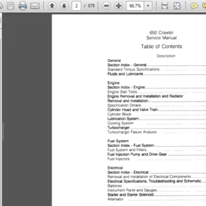 Case 650 Crawler Service Repair Manual (8-11261) Case 650 - PDF Download