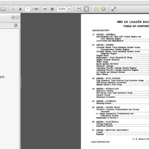Case 680 CK Loader Backhoe Service Manual 9-73072R0 - PDF DOWNLOAD