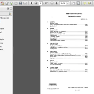 Case 688 Crawler Excavator Service Repair Manual (7-32651) Case 688 - PDF Download