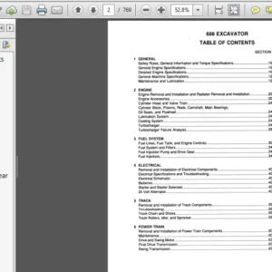 Case 688 Excavator Service Workshop Repair Manual - PDF DOWNLOAD