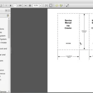 Case 750 Crawler Service Repair Manual (9-72152) Case 750 - PDF Download