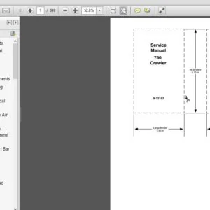 Case 750 Crawler Service Repair Manual (9-72152R0) Case 750 Crawler - PDF Download