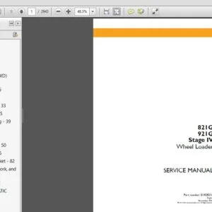 Case 821G 921G Stage IV Wheel Loader Service Repair Manual (51428216) Case 821G - PDF Download