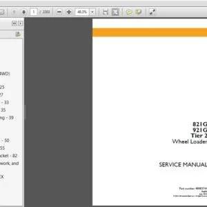 Case 821G 921G Tier 2 Wheel Loader Service Manual (48083741) Case 821G 921G - PDF Download