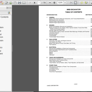 Case 880D Excavator Service Manual - PDF DOWNLOAD