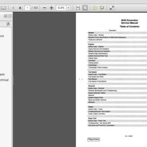 Case 9040 Excavator Service Repair Manual (7-46360) Case 9040 - PDF DOWNLOAD