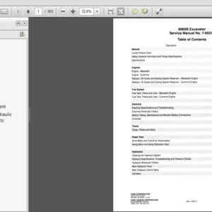 CASE 9060B EXCAVATOR SERVICE REPAIR MANUAL (7-65272) CASE 9060B EXCAVATOR - PDF Download