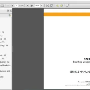 Case Backhoe Loader 570T Service Manual 47576089 - PDF DOWNLOAD