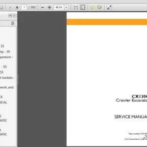 Case CX130C Crawler Excavator Service Repair Manual (51512034) Case CX130C - PDF DOWNLOAD