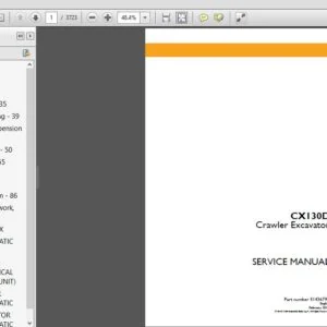 Case CX130D Crawler Excavator Service Repair Manual (51436799) Case CX130D - PDF DOWNLOAD
