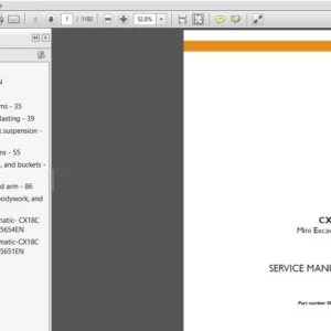 Case CX18C Mini Excavator Service Repair Manual (48139721) Case CX18C - PDF Download