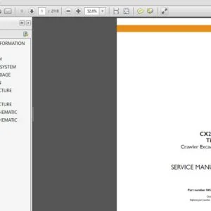 Case CX210C Tier 4 Crawler Excavator Service Repair Manual (84551720B) Case CX210C Tier 4 - PDF Download