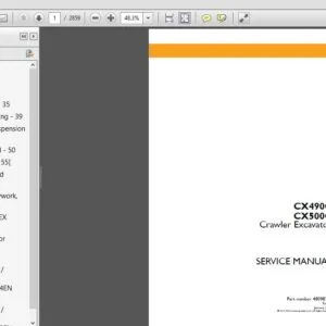 Case CX490C CX500C Crawler Excavator Service Manual (48098399) Case CX490C CX500C - PDF Download