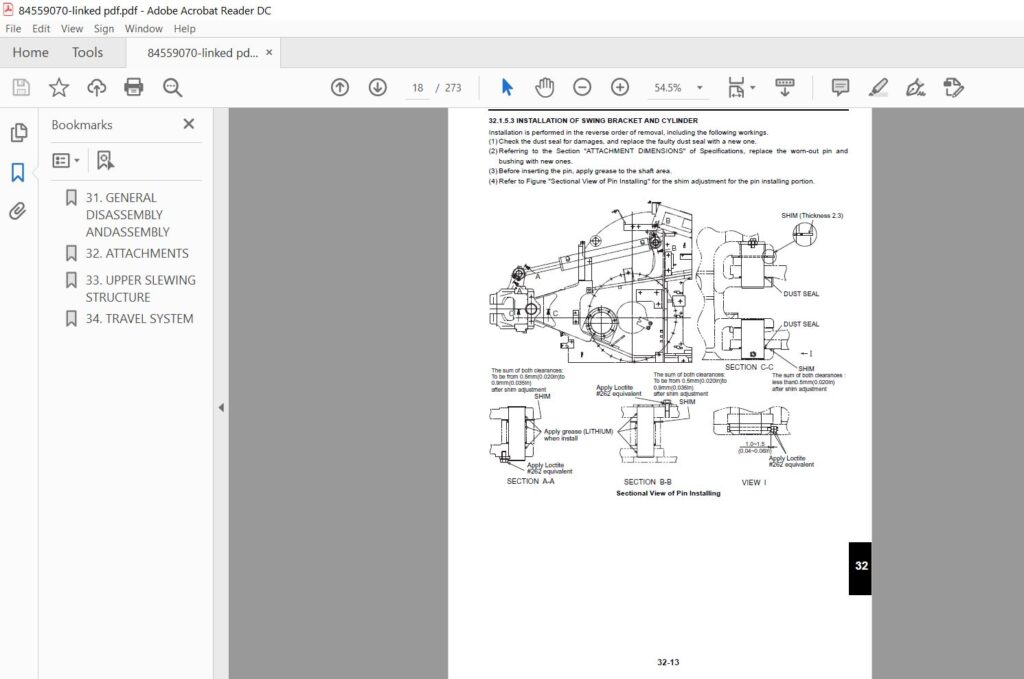 Case CX55B Tier 4 Crawler Excavator Service Repair Manual Case CX55B ...