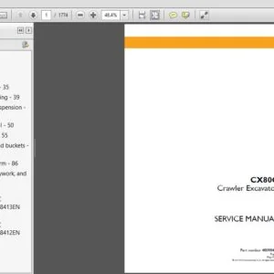 Case CX80C Crawler Excavator Service Repair Manual (48098410) Case CX80C - PDF Download