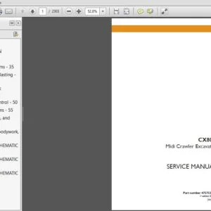 Case CX80C Midi Crawler Excavator Service Repair Manual (47575340) Case CX80C - PDF Download