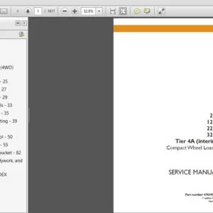Case Compact Wheel Loader 21F 121F 221F 321F Tier 4 Service Manual - PDF DOWNLOAD