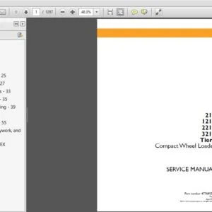 Case Compact Wheel Loader 21F 121F 221F 321F Tier 4 Service Manual 47768535B - PDF DOWNLOAD