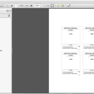 Case Crawler 1450 Service Repair Manual 9-72858R0 - PDF DOWNLOAD